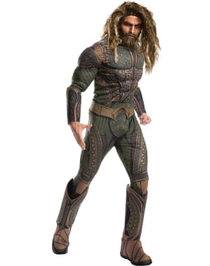 Erkekler için Aquaman Justice League lüks kostüm