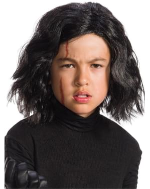 Perruque Kylo Ren avec cicatrice  Star Wars Les Derniers Jedi enfant