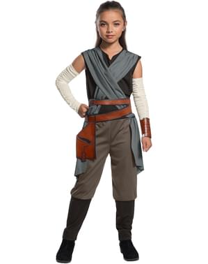 Rey Star Wars kızlar için Son Jedi kostümü