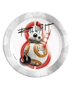 8 tallrikar BB-8 Star Wars The Last Jedi (23 cm)