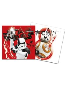 Star Wars The Last Jedi set of 20 napkins