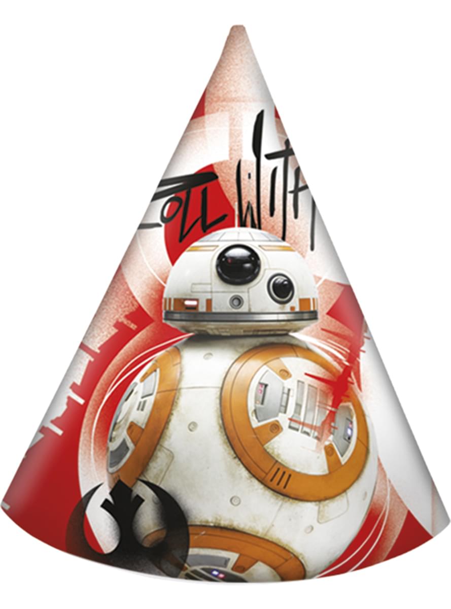 Star Wars: Die letzten Jedi Papierhüte Set 6 Stück