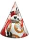Star Wars The Last Jedi sett med 6 party hatter