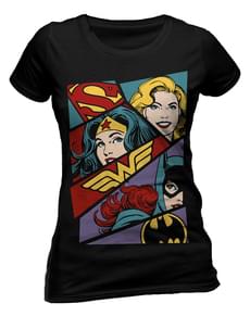 T-shirt de Dc Comics Dc Heroine Pop Art para mulher