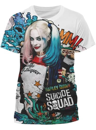 T-shirt de Esquadrão Suicida Graffitti