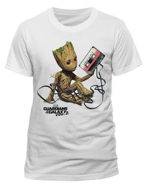 T-shirt Groot & cassettebandje uit Guardians of the Galaxy voor mannen