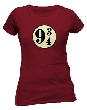 महिलाओं के लिए हैरी पॉटर प्लेटफ़ॉर्म 9 3/4 टी-शर्ट