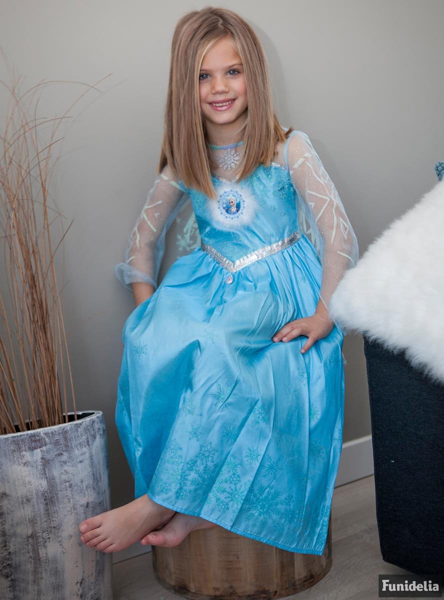 costume de elsa luxe la reine des neiges pour fille 9962