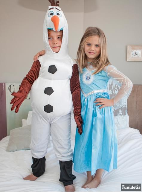 Costume d'Halloween Elsa Reine des neiges pour enfants