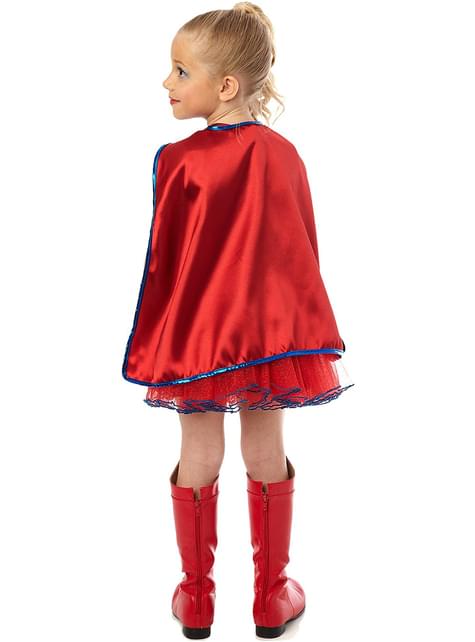 SUPERGIRL Costume Halloween Tutu Vestito Bambina Taglia XL (16)