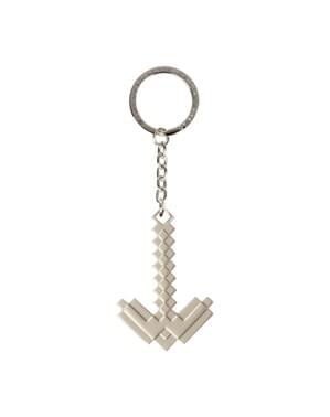 Minecraft Metal Pick keyring 3D