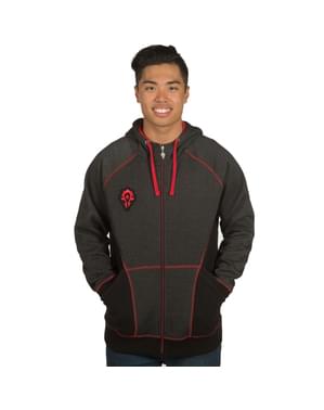Sweatshirt com fecho de correr de World of Warcraft Horda