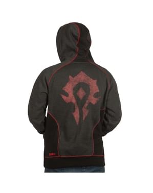 Sweatshirt com fecho de correr de World of Warcraft Horda