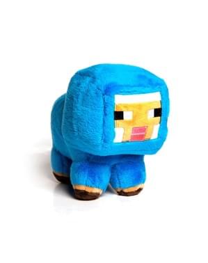 Minecraft नीले बच्चे भेड़ छोटे आलीशान खिलौना 18 सेमी
