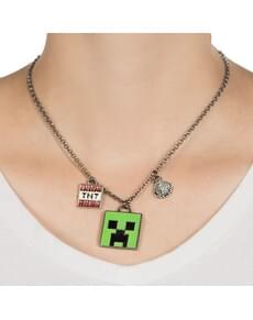 Collier Minecraft Creeper Enchanté
