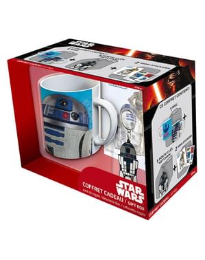 Подаръчен комплект R2D2 (чаша, ключодържател и стикери) - Star Wars