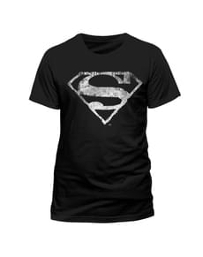 T-shirt de Super-Homem Logo BN