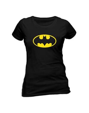 Kadınlar için Batman Classic Logo tişört