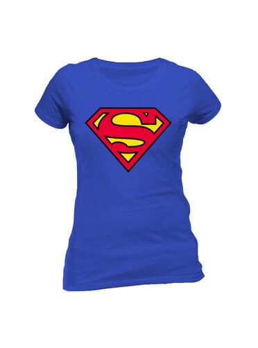 T-shirt de Super-Homem Classic Logo para mulher