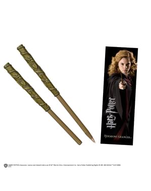 Hermione Harry Potter magic wand pen and bookmark