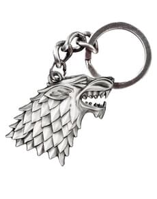 Circular wolf keyring Stark emblem Game of Thrones