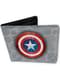Cartera de Capitán América gris