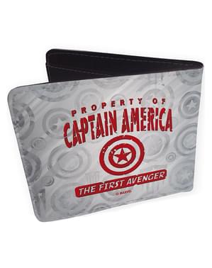 Cartera de Capitán América gris