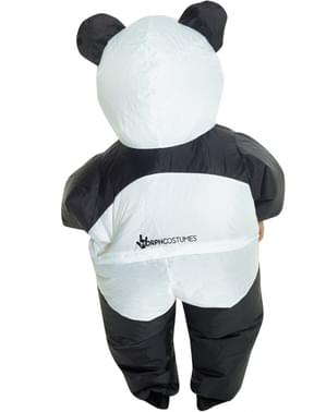 Panda täispuhutav kostüüm lastele