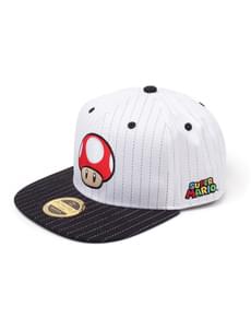 Casquette Champignon Super Mario Blanche