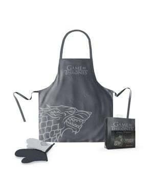 Hus Stark Game of Thrones forkle og ovnhansker set