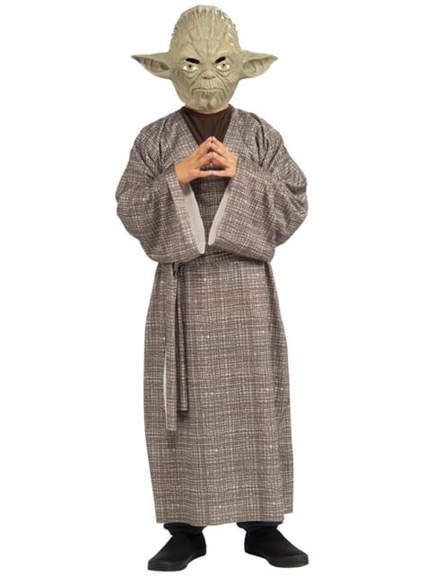 p>Um gatinho vestido de mestre Yoda de Star Wars</p>