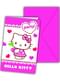 Set Jemputan Hati Hello Kitty