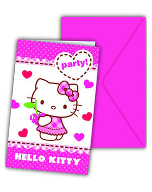 Hello Kitty Hearts Davetiye Seti