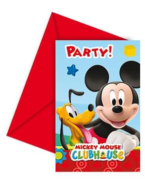 Mickey Mouse klubo kvietimų rinkinys