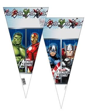6 bolsas de cono Los Vengadores - Mighty Avengers