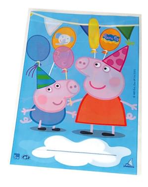 10 borse rettangolari Peppa Pig