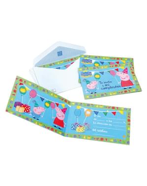 Peppa Wutz Einladungskarten Set