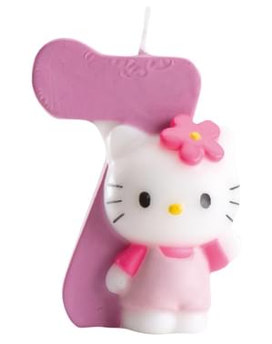 Hello Kitty Number 7 Candle