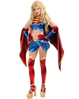 Supergirl Anime Yetişkin Kostüm