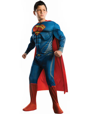 Superman Man Çelik Kaslı Çocuk Kostümü