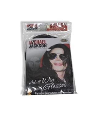 Michael Jackson Peruk och glasögon