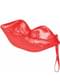 Bolso de mano de labios rojos