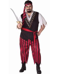 Costume da pirata da uomo taglia grande
