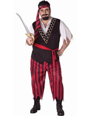 Costume da pirata da uomo taglia grande