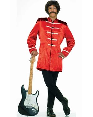 Costume rosso da stella del rock'n roll britannica