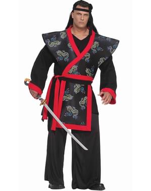 Super Samurai plus size kostyme til Voksen