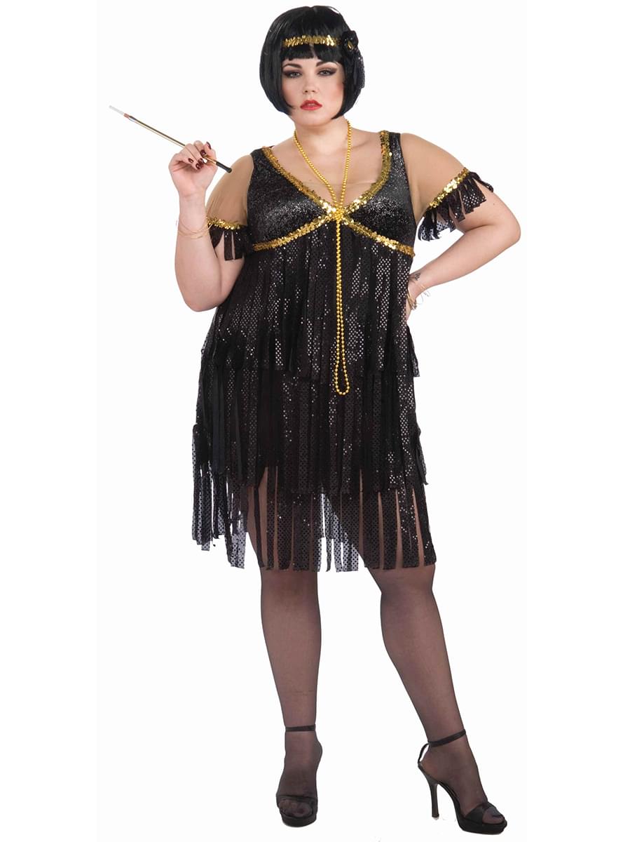 Plus Size Flapper Dancer Adult Costume