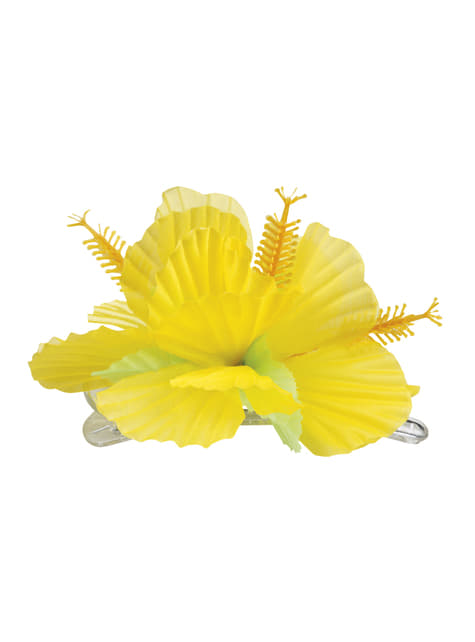 Hawaii Haar-Blume gelb