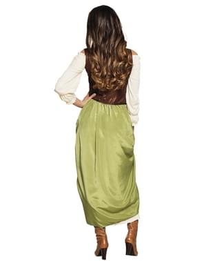 Fato de taberneira medieval para mulher