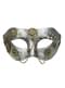 Silver Steampunk eye mask with cogs for adults